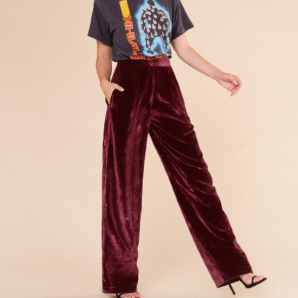 Reformation Velvet Jones Pants